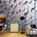Papier peint 3D décoratif pour un intérieur moderne