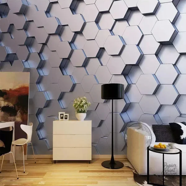 Papier peint 3D décoratif pour un intérieur moderne