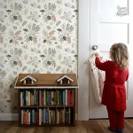 Papier peint chambre au motif végétal
