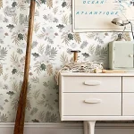 Papier peint à motifs botaniques pour intérieur