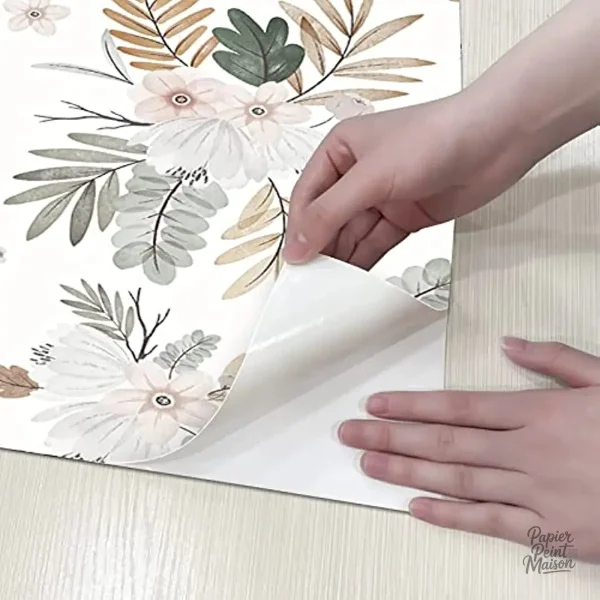 Papier peint chambre, style naturel végétal