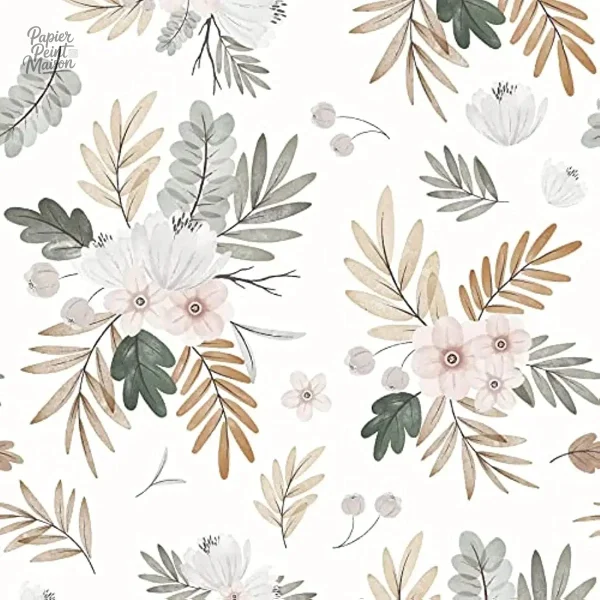 Motif végétal élégant pour décoration de chambre