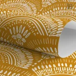 Papier peint tendance jaune moutarde pour ambiances chaleureuses