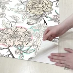 Papier peint pour bureau avec motifs contemporains et stylés