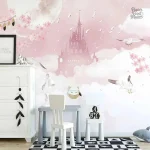 Papier peint pour chambre de fille au design élégant