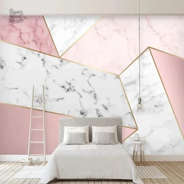 Papier peint marbre élégant pour décoration intérieure
