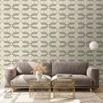 Papier peint scandinave élégant pour décoration intérieure