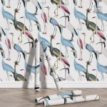 Papier Peint Oiseaux Ancien, décor naturel intemporel