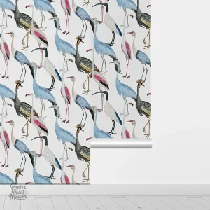 Papier Peint Vintage Oiseaux, charme rétro pour murs