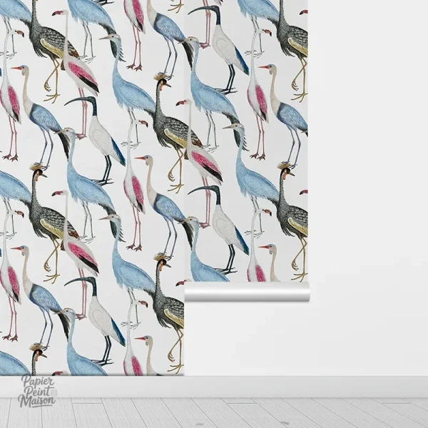 Papier Peint Vintage Oiseaux, charme rétro pour murs