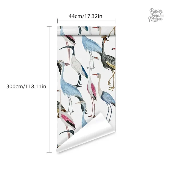 Papier Peint Oiseaux Colorés, motif enchanteur pour décoration