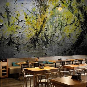 Papier peint abstrait pour décoration de restaurant