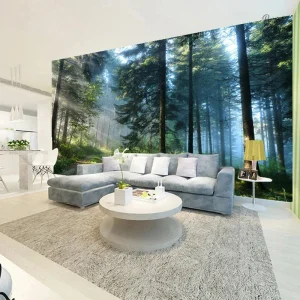Décoration intérieure inspirée des forêts, design moderne