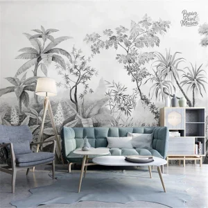 Fresque Jungle en papier peint pour une décoration exotique