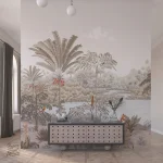 Papier peint inspiré de la nature tropicale