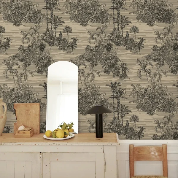 Papier peint jungle vibrant avec feuillage luxuriant