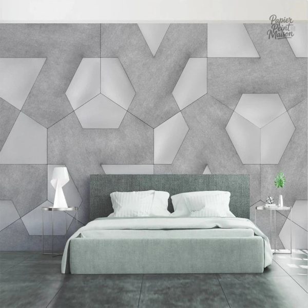Graphique Papier Peint Géométrique moderne pour décoration intérieure