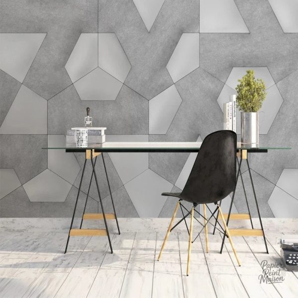 Graphisme unique de papier peint pour un style contemporain