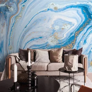 Papier peint marbré au design chic et intemporel