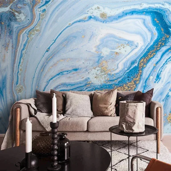 Papier peint marbré au design chic et intemporel