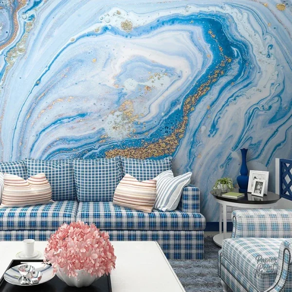 Revêtement mural effet marbre pour un style raffiné