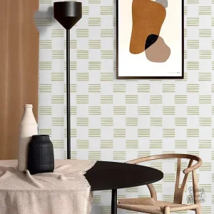 Papier peint abstrait aux motifs modernes et colorés