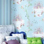 Motif de papier peint pour chambre de fille