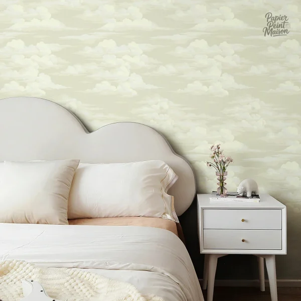 Papier peint nuage pour décorer les murs d'une chambre
