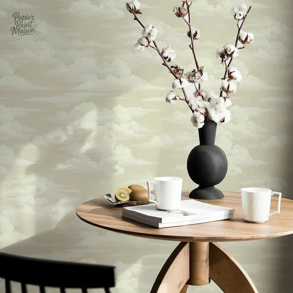 Papier peint avec motif nuage pour un style contemporain
