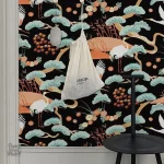Papier peint décoratif avec design oiseaux élégants