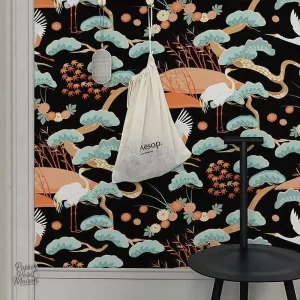 Papier peint décoratif avec design oiseaux élégants