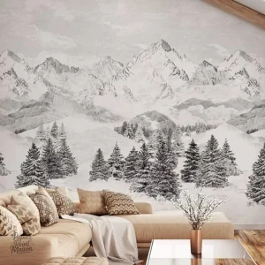 Papier peint scandinave moderne et élégant