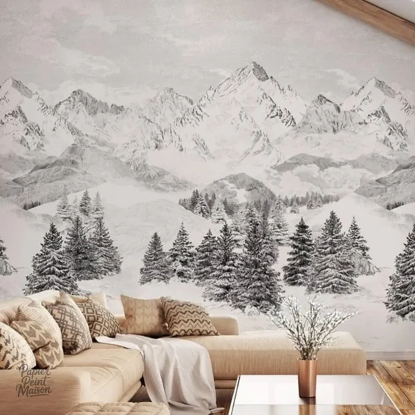 Papier peint scandinave moderne et élégant