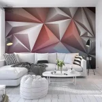 Papier peint 3D pour chambre à coucher moderne