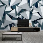 Papier peint 3D géométrique au design moderne