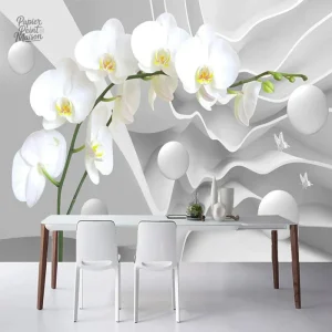 Papier peint 3D décoratif pour chambre moderne