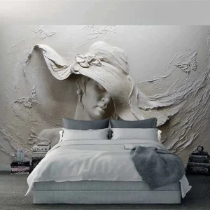 Papier Peint 3D avec effet trompe l'œil artistique