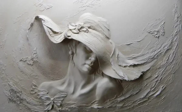 Décoration murale innovante en papier peint 3D