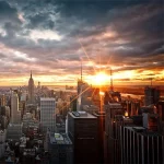 Trompe L’oeil New York pour décoration intérieure