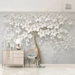 Décor mural 3D effet trompe l'œil pour intérieur