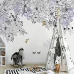 Décoration murale florale pour un intérieur élégant et naturel
