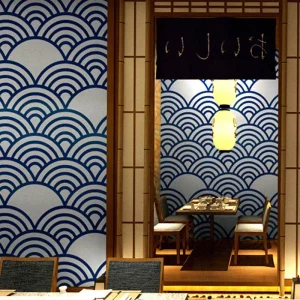 Papier peint adhésif japonais décoratif pour intérieur