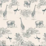 Papier Peint Jungle motif feuillage exotique décoratif