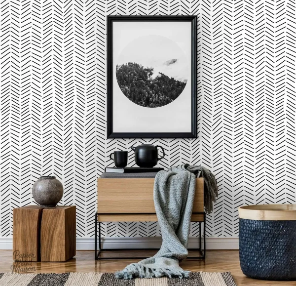 Papier peint scandinave facile à poser et à enlever