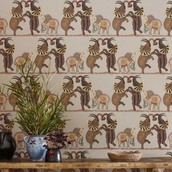 Papier peint vintage inspiré des designs africains uniques