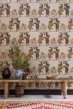 Décor mural africain, style vintage, pour un intérieur chaleureux