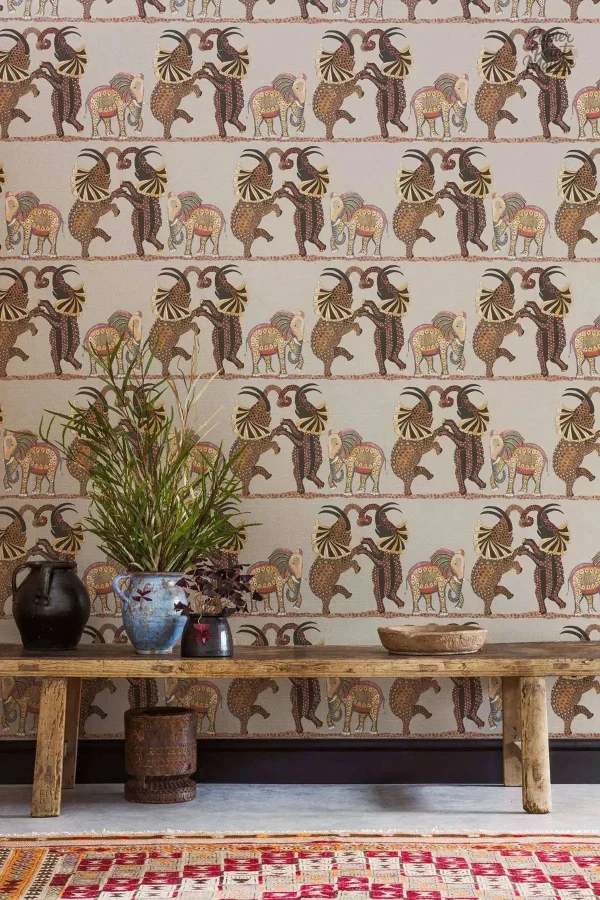 Décor mural africain, style vintage, pour un intérieur chaleureux