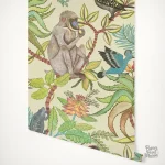 Décor mural jungle avec motifs d'animaux sauvages