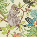 Papier peint tropical représentant la faune de la jungle