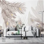 Design de papier peint inspiré par la nature et le feuillage